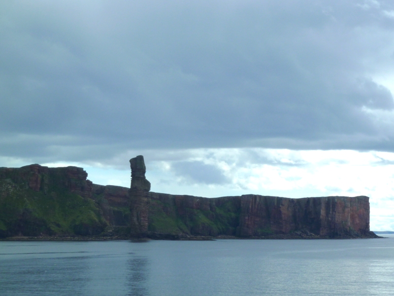 Old Man of Hoy viewed from Stromness ferry