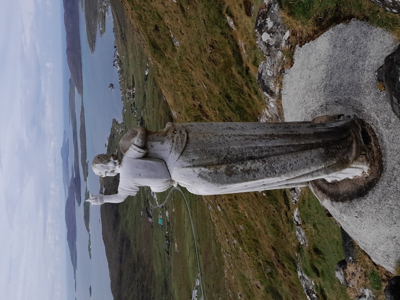 Our Lady of the Sea statue on Heaval