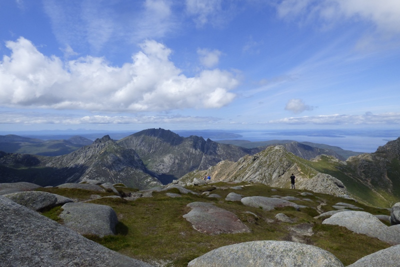 View from summit of Goatfell looking North