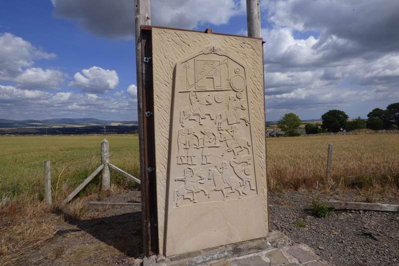 Replica of Aberlemno Churchyard Cross stone