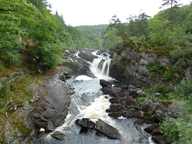 Rogie Falls from bridge