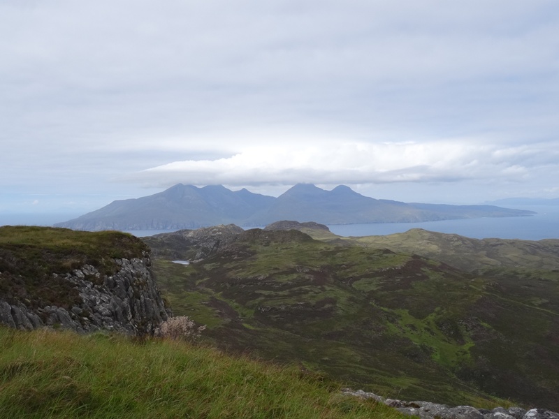 Cuillins of Rum viewed from Eigg