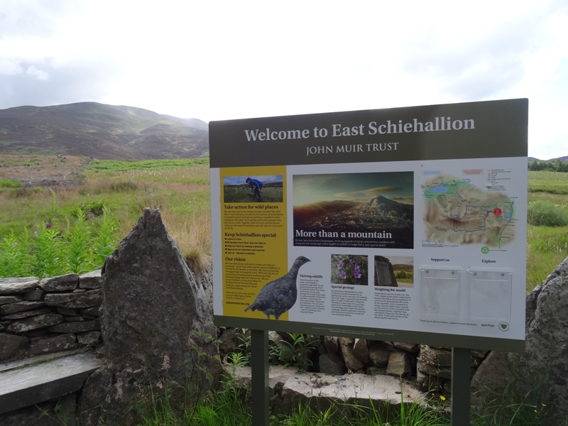 Start of the path up the Schiehallion mountain