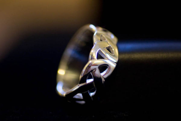 Celtic silver ring by Sean Cameron