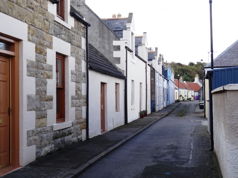 Quaint back street in Seatown area of Cullen