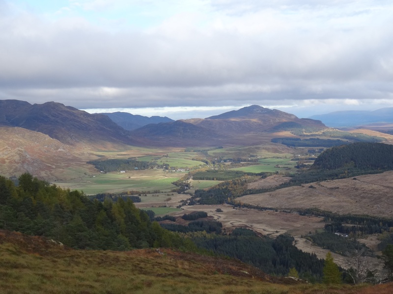 Lookiing over the Spey Valley from Dun da Lamh hill fort