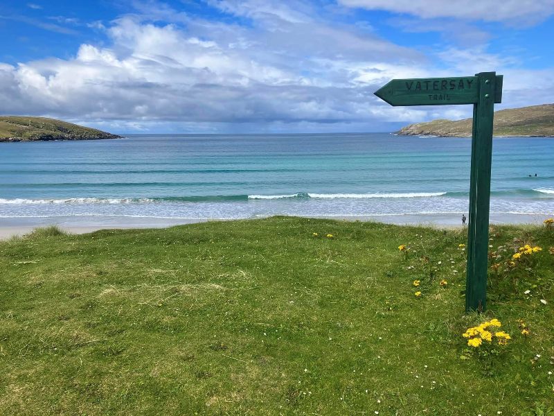 Start of the Vatersay Trail at Traigh Siar