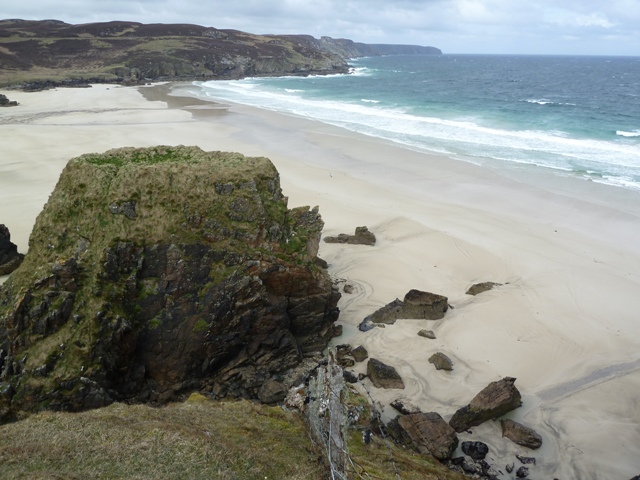 Traigh Mhor Beach viewed from the cliffs