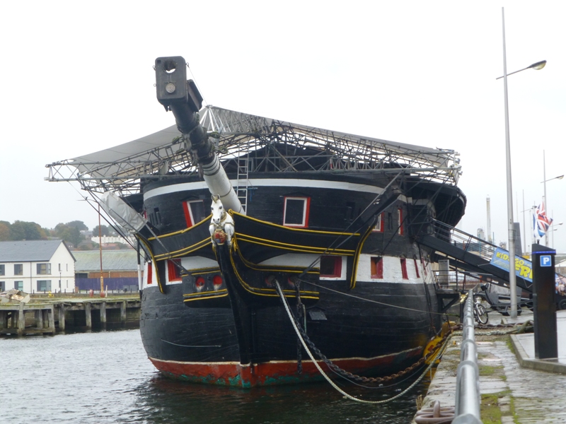 HMS Unicorn in Victoria Dock at Dundee