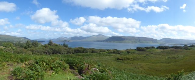 View from Ulva towards Mull and Ben More