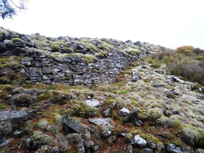 Dun da Lamh section of outer wall of the Pictish hill fort