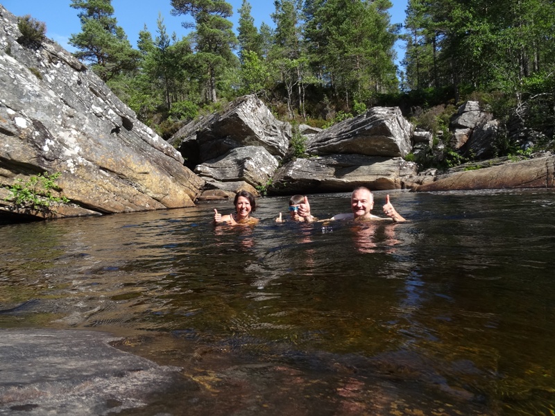 Secret Scotland Team goes Wild Swimming in the Black River
