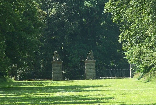 The Locked Bear Gates at Traquair