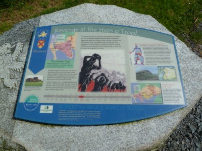 Infornmation board about Battle of Glen Trool 1307