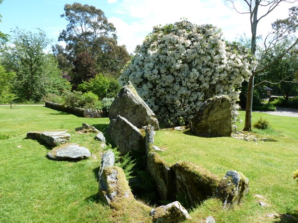 Neolithic burial chamber at Crarae Gardens
