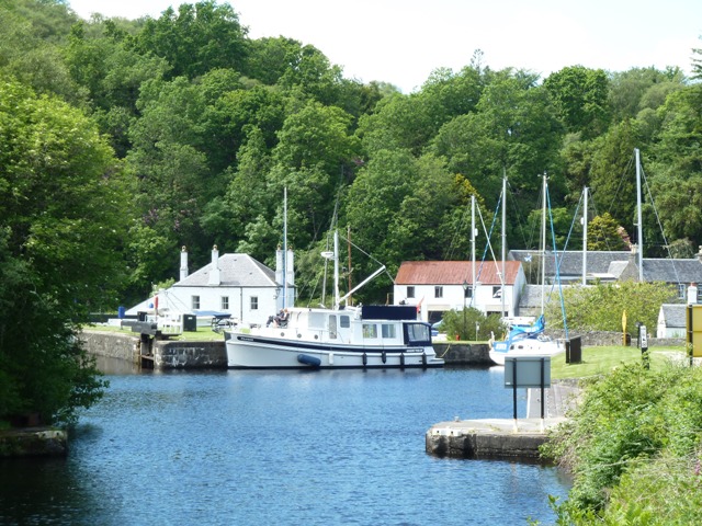 Crinan Canal near Crinan Hotel