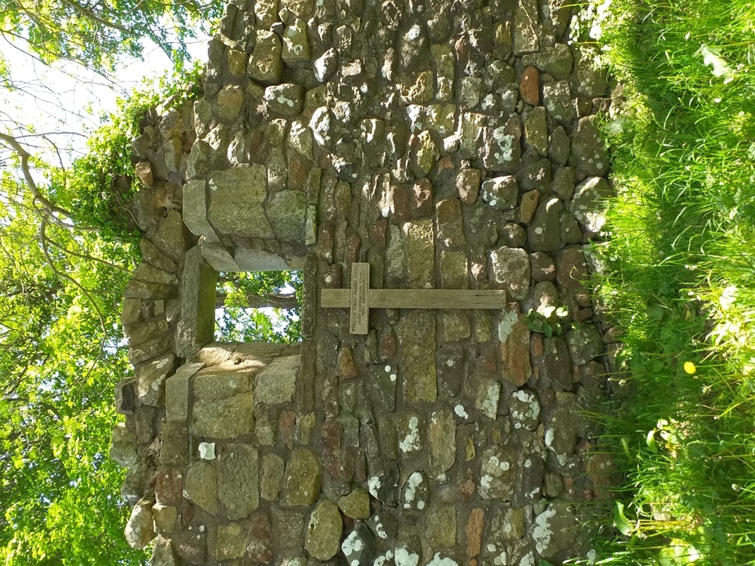Evelyn's Memorial cross in Barnweil Kirk Evelyn's Memorial cross in Barnweil Kirk
