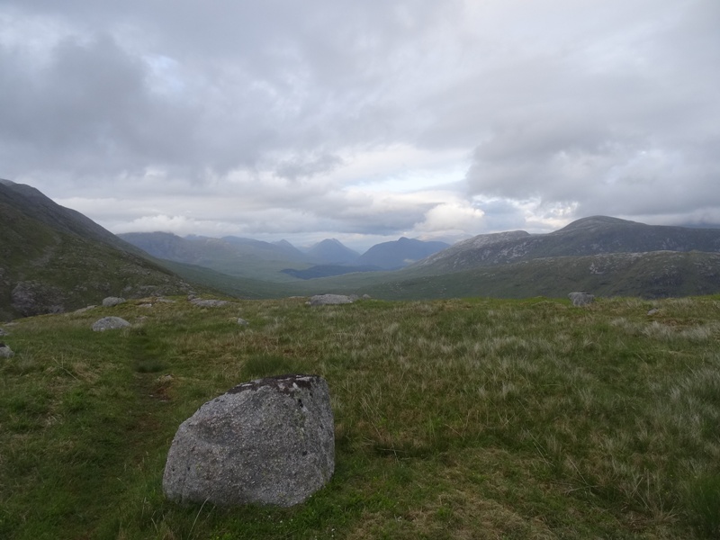 Following the vague path on Creach Bheinn Following the vague path on Creach Bheinn