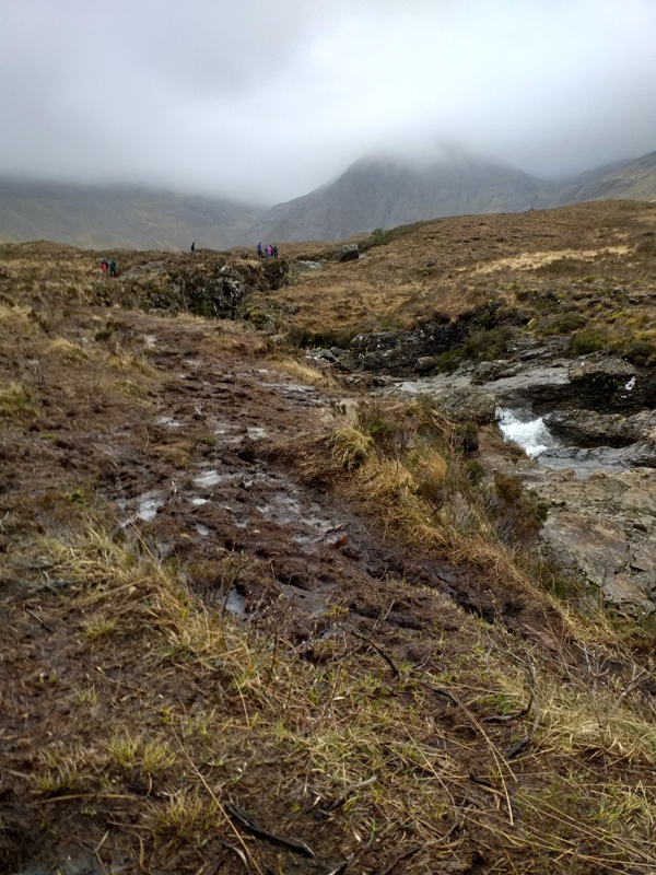 Environmental damage to Fairy Pools on Skye Environmental damage to Fairy Pools on Skye