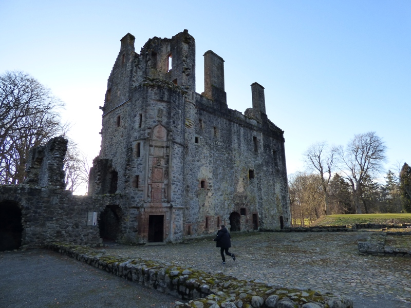 Courtyard of Huntly Castle Courtyard of Huntly Castle