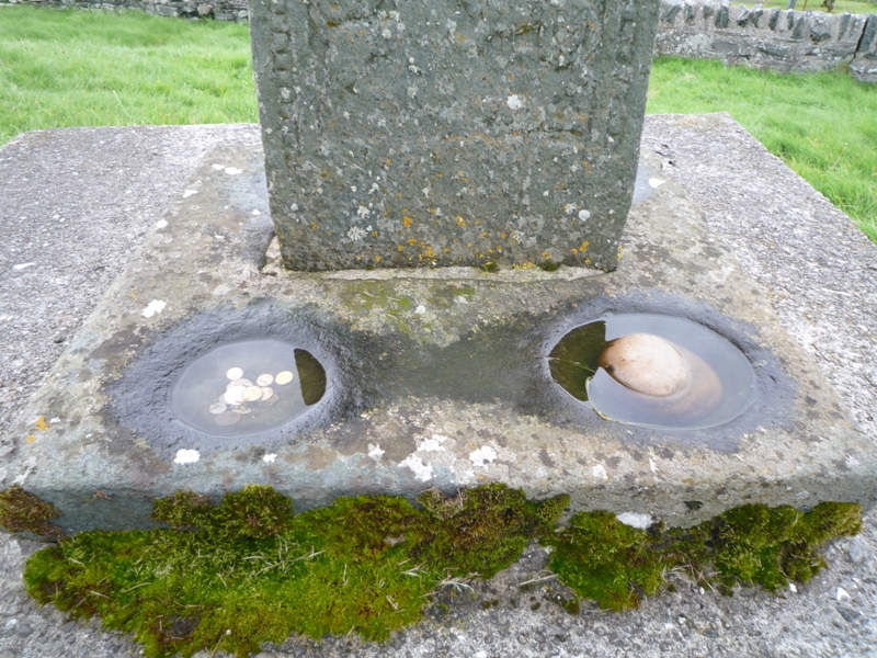 Kilchoman Cross wishing stone Kilchoman Cross wishing stone