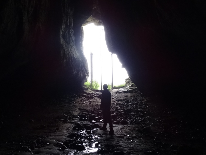 Interior of the King's Cave on Arran Interior of the King's Cave on Arran