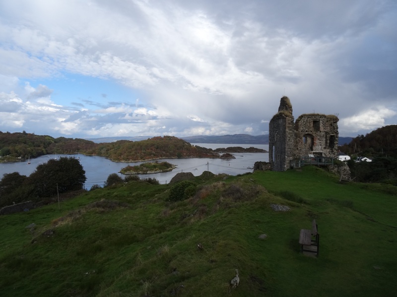 Tarbert Castle above Tarbert village Tarbert Castle above Tarbert village