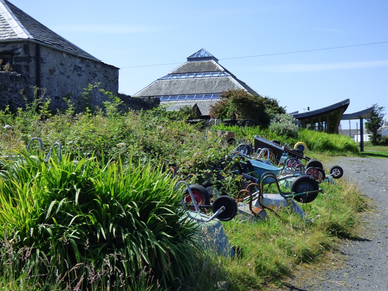 Easdale Wheel barrows beside harbour Easdale Wheel barrows beside harbour