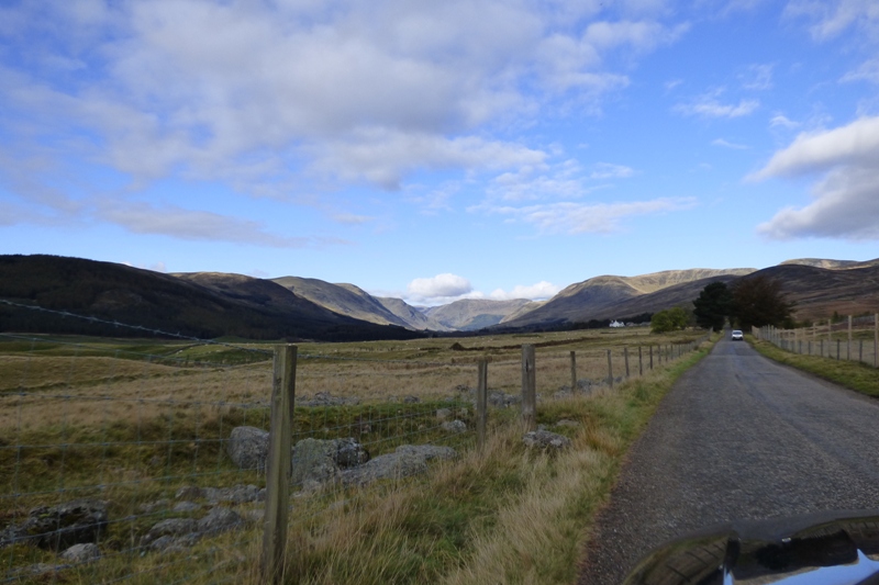 Road into Glen Clova Road into Glen Clova