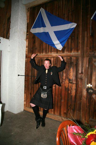 Scots celebrating St Andrew's Night