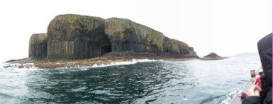 Staffa from the boat Staffa from the boat