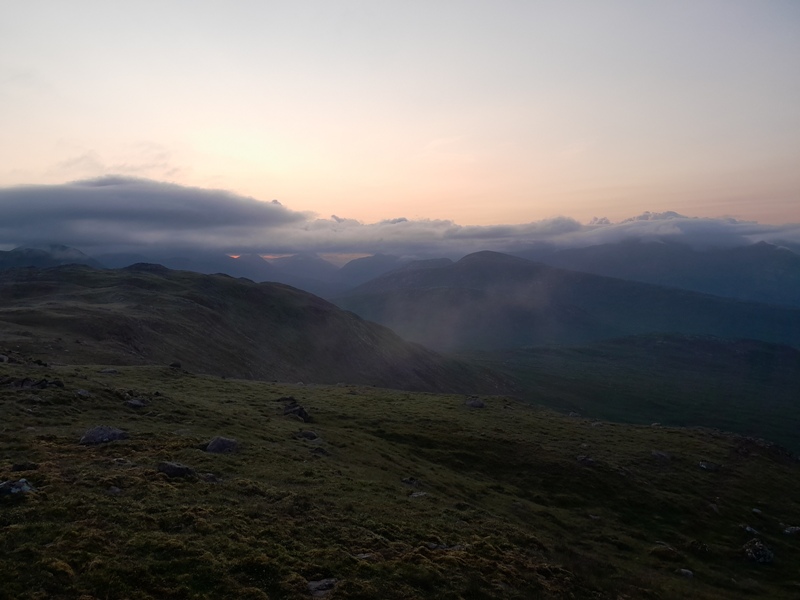 Summer Solstice Sunrise behind the mountains of Glencoe Summer Solstice Sunrise behind the mountains of Glencoe