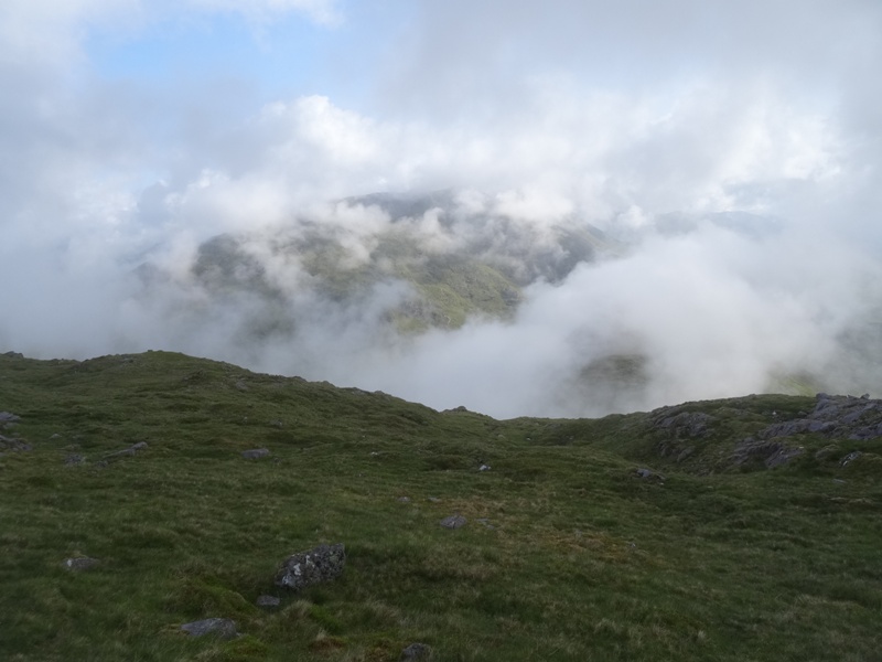 Low clouds on a Scottish Mountain Low clouds on a Scottish Mountain