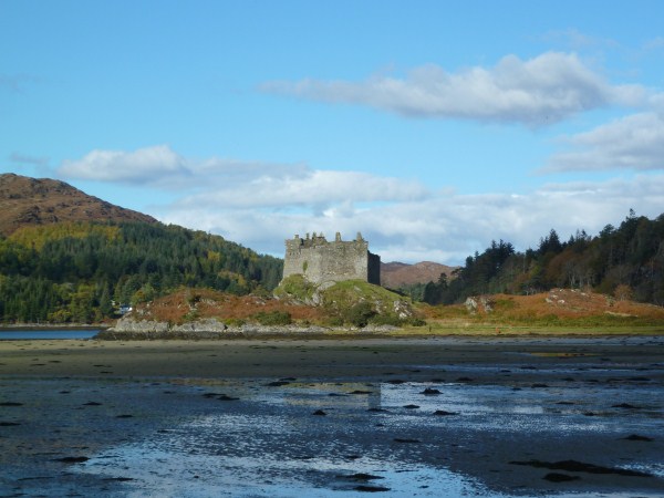 Castle Tioram at low tide