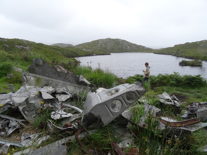 B24 Liberator Wreckage at the Fairy Lochs